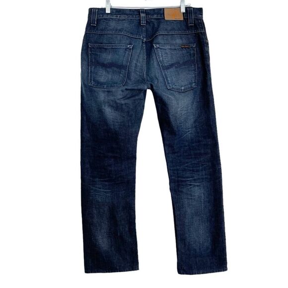 Nudie Jeans Co Hank Rey Button Fly Jeans in All Crinkled Up 34 x 34 - Picture 4 of 10